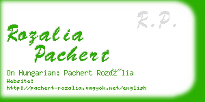 rozalia pachert business card